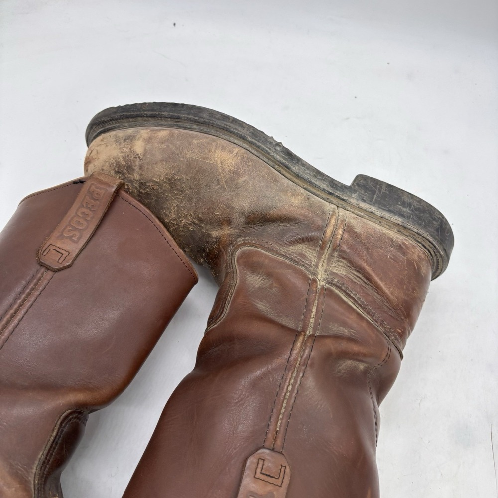 Red Wing Pecos Boots Mens 11.5 E Brown Leather Steel Toe Work PT91 USA Made 2231 - Picture 6 of 14